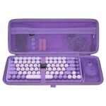 Geekria 75% Keyboard Case, Hard Shell Travel Carrying Bag for Compact 84 Key Computer Mechanical Gaming Keyboard, Compatible with Logitech POP Keys/POP ICON Combo, Nuphy Air75 (Purple) - Image 2