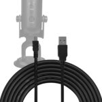 Geekria for Creators USB-A to Mini-USB Microphone Cable 10 ft / 300 CM, Compatible with Logitech for Creators Blue Yeti, Yeti Pro, Snowball iCE, Mic Cord (Black) - Image 2