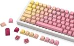 Glorious Grapefruit PBT Keycaps Set (Pink & Yellow) 143 Cute Custom Keycaps, Cherry MX Profile, Pastel, Low-Profile Dye-Sub for Mechanical Gaming Keyboards (60%, TKL, Full Size) Incl Mac Keys (191) - Image 2