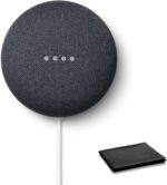 Google Nest Mini Bluetooth Speaker, Brazilian Model, Multi Language with English Compatibility Assistant (2nd Gen) Chalk with Premium Cleaning Cloth and EU/US Power Plug Adapter, Bulk Packaging - Image 2