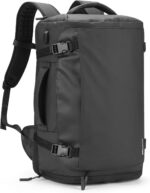 HOMIEE Travel Backpack 40L TSA Friendly Flight Approved Carry-on Luggage, Waterproof Business Computer Backpack Fits 17.3 Inch Laptop, Extra Large Weekender Bag with Shoe Compartment, Black - Image 2
