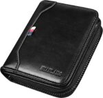 HUANLANG Mens Wallet RFID Blocking Multi Card Holder Wallets for Men Bifold Wallet with Zipper Small Men's Leather Wallet - Image 2