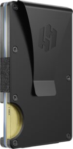 Hayvenhurst Wallet For Men - Reinvented Design Men's Wallet - Slim, Minimalistic & Seamless Card Case, Blocks RFID Scanners, Holds 12 Cards (Obsidian) - Image 2