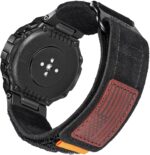 Hemsut Watch Bands Compatible with Amazfit T-Rex/T-Rex 2/T-Rex Pro/T-Rex Ultra, Millitary Soft Suede Leather Strap With Hook and Loop Design and Tools included - Image 2