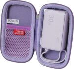 Hermitshell Hard Travel Case for Anker Power Bank USB C Charger Block, 3-in-1 5,000mAh Portable Charger (Purple) - Image 2