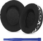 HyperX Cloud 2 Earpad Ice Silk Cloud Alpha Ear Pad, Upgrade Protein Leather Ear Cushion Replacement for HyperX Cloud Stinger/Cloud Flight/CloudX/Cloud II/Cloud III/Cloud Core/Mix Headset（White Print） - Image 2