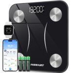 INSMART Smart Scale for Body Weight, Digital Bathroom Scale with BMI, Muscle Mass, Bluetooth Body Fat Scale,17 Body Composition Analyzer with Smart APP Sync Weight Scale, 400 lbs - Black - Image 2