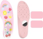 Insoles for Airtag Hidden Holder, Tracker Devise Case for Kids, Comfortable Inserts for Shoes，Pink Rainbow (Pink, 135-150mm Kid 6.5-Kid 8) - Image 2