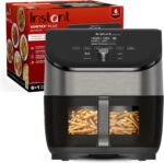 Instant Vortex Plus 6QT Air Fryer with Odor Erase Technology, 6-in-1 Functions that Crisps, Roasts, Broils, Dehydrates, Bakes & Reheats, 100+In-App Recipes, from the Makers of Instant Pot,1700W,Black - Image 2