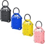 JEANUE-Waterproof Airtag Holder Keychain Case,Compatible Apple Air Tag Tracker with Key Ring, Keys/Dog Collar/Luggage - Image 2
