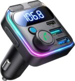 JOYROOM Bluetooth 5.3 FM Transmitter Car Adapter [Stronger Dual Mics & HiFi Deep Bass Sound] 48W PD & QC 3.0 USB C Car Charger Cigarette Lighter Adapter Hands-Free Calling Radio Support USB Drive - Image 2