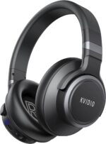 KVIDIO Active Noise Cancelling Headphones, 70 Hours Playtime Bluetooth Headphones Wireless with Microphone, Transparency Mode, Deep Bass and Hi-Fi Stereo Sound Over Ear Headphones for Travel Office - Image 2