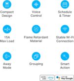 Kasa Smart Plug Ultra Mini 15A, Smart Home Wi-Fi Outlet Compatible with Alexa, Google Home & IFTTT, No Hub Required, UL Certified, 2.4G WiFi Only, 2-Pack(EP10), White - Image 2