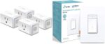 Kasa Smart Plug by TP-Link, Smart Home WiFi Outlet 12 Amp, UL Certified, 4-Pack & Dimmer Switch by TP-Link, Single Pole, Needs Neutral Wire,WiFi Light Switch for LED Lights,UL Certified, 1-Pack - Image 2