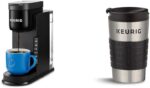Keurig K-Express Coffee Maker, Single Serve K-Cup Pod Coffee Brewer, Black, 12.8” L x 5.1” W x 12.6” H & Travel Mug Fits K-Cup Pod Coffee Maker, 1 Count (Pack of 1), Stainless Steel - Image 2