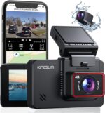 Kingslim D4 Dual Dash Cam with Built-in WiFi GPS, Front 4K/2.5K Rear 1080P for Cars , 3" IPS Touchscreen 170° FOV Dashboard Camera with Sony Starvis Sensor, Support 256GB Max - Image 2