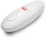 Kitchen Mama Auto Electric Can Opener: Open Your Cans with A Simple Press of Button - Automatic, Hands Free, Smooth Edge, Food-Safe, Battery Operated, YES YOU CAN (White) - Image 2