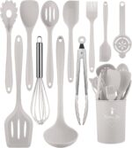 Kitchen Utensils Set-12 Pieces Silicone Cooking Utensils Set (Dishwasher Safe) 392°F Heat Resistant Spatula Set, Nonstick Cookware - Image 2