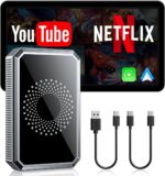 LAMTTO 3-in-1 Magic Video Box for Streaming Netflix/YouTube/TikTok, Wireless Carplay Adapter Dongle with USB Drive for OEM Wired Apple Car Play and Android Auto Cars - Image 2