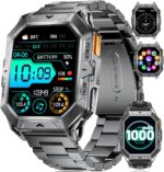 LIGE Military Smart Watches for Men(Answer/Make Calls),100-Day Battery Life,2.13" AMOLED Outdoor Sports Smartwatch with Compass,Heart Rate/Sleep Monitor Fitness Tracker for Android iOS,AI Voice - Image 2