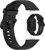 LOKEKE Compatible with Huawei Watch Fit 3 - Watch Band of Silicone Wrist Strap Compatible with Huawei Watch Fit 3 (Black) - Image 2