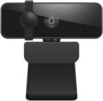 Lenovo Essential Full HD 1080P Webcam, Dual Microphone, No Driver 1.8m USB 2.0, Wide-Angle, Tilt-Control, 360-Degree Rotation, Black - Image 2