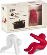 Lid Sid: Pot Lid Lifter | Pot Lid Holder that Keeps Pot from Boiling over | Helpful Kitchen Gadget to Reduce Soups and Stews | Cool Kitchen Gadgets & Cute Kitchen Accessories | by Monkey Business - Image 2