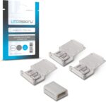 Litcessory Cut-End to Cut-End Connector for Philips Hue/Solo Lightstrip (4 Pack, White - MICRO 6-PIN V4 / Solo Lightstrip) - Image 2