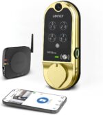 Lockly Vision Smart Lock, HD Video Doorbell Smart Locks for Front Door, Fingerprint Door Lock, Touchscreen Keypad, App Control, No Monthly Fee, Auto Lock - Brushed Gold - Image 2