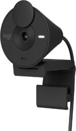 Logitech Brio 301 Full HD Webcam with Privacy Shutter, Noise Reduction Microphone, USB-C, Certified for Zoom, Microsoft Teams, Google Meet, Auto Light Correction - Black (Renewed) - Image 2