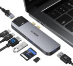 MOKiN USB C Multiport Adapter Hub Mac Dongle for MacBook Pro/Air with 4K HDMI Port, Gigabit ethernet, 2 USB, TF/SD Card Reader, USB-C 100W PD and Thunderbolt 3 - Image 2
