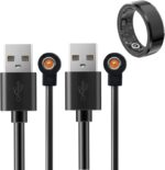 Magnetic Smart Ring Charger Cables - 2 Packs Universal Replacement Charger- 4 mm Suitable for Colmi, for R02 R09 R18 & More Devices with 1 Pin Port NOT for Oura Rings, NOT for Samsung Ring - Image 2
