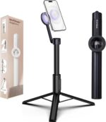 Magnetic Tripod for iPhone, 64” Selfie Stick for iPhone Magsafe, Phone Tripod Stand with Remote for Cell Phone Video Recording Travel - Image 2