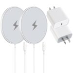 Magnetic Wireless Charger Fast Apple Mag-Safe Charger for iPhone 16 Pro Max/16 Pro/iPhone 15Pro Max/15 Plus/14/13/12/AirPods 3/2/Pro/Pro 2 Magnet Charging Pad Mag Safe Chargerwith Dual Charging Ports - Image 2