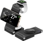 Magnetic Wireless Charger Stand, 3 in 1 Foldable Wireless Charging Station, Travel Charger for Multiple Devices for iPhone 16 15 14 13 12 Series, Apple Watch Ultra/9/8/7/6/5/4/3/2, AirPods - Image 2