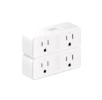 Matter Dual Smart Plug, Work with Apple Home, Siri, Alexa, Google Home, SmartThings, Smart Outlet 15A/1800W Max, Smart Home Automation, APP Remote Control,Timer&Schedule, White, 2-Pack - Image 2
