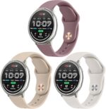 Meliya Bands for Amazfit Active 2/Active/GTR Mini/GTS 2 2e 3 4/GTS 2 4 Mini/Bip 3/3 Pro/Bip U Pro/Bip S Lite Smartwatch, 20mm Soft Silicone Replacement Straps for Women Men - Image 2