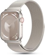 Metal Magnetic Apple Watch Band Compatible with 38mm 40mm 41mm 42mm 44mm 45mm 46mm 49mm, Stainless Steel Mesh Loop Strap iWatch Bands for Series 10/9/8/SE/7/6/5/4/3/2/1/Ultra Women Men - Image 2