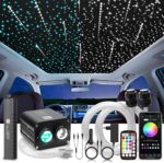 Meteor 20W Twinkle Starlight Headliner Kit, Star Lights for Car with Bluetooth APP/Remote/Music Mode, Fiber Cable 550pcs*0.03in*9.8ft+Shooting Star kit for Car Roof & Home Decoration - Image 2