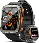 Military Smart Watch for Men with Blood Pressure (Answer/Make Call), Rugged Tactical Smartwatch for Android and iPhone, 10 ATM Waterproof Outdoor Sports Fitness Tracker with Heart Rate, Sleep Monitor - Image 2