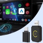 Mini Android Auto and Wireless CarPlay Adapter Convert Factory Wired to Wireless Dongle, USB CarPlay Wireless Stick AA Adapter for iOS 12+/Android No Delay - Image 2