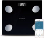 NUTRI FIT Bathroom Weighing Scale for Body Weight and Fat, Digital Smart Scale with Bluetooth, Body Composition Watchers with APP for BMI, Muscle, Weight Loss, Max 150kg/330lb - Image 2