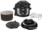 Ninja Foodi Air Fryer Pressure Cooker Combo 11-in-1 Pro 6.5 qt. Pressure Cooker & Air Fryer that Steams, Slow Cooks and More with 4.6 qt Crisper Plate, Broil Rack & Recipe Book, FD302, Silver/Black - Image 2