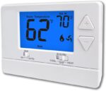 NonProgrammable Thermostat for House, Digital Energy-Saving Thermostat,Single-Stage Systems, 1 Heat/1 Cool, Easy DIY Install, Blue Backlight - Image 2
