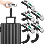 Nuenen 6 pcs Travel Digital Luggage Scale Portable Suitcase Handheld Weight Scale Hanging Baggage Scale 110LB/50KG, Includes Battery - Image 2