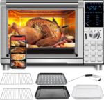 Nuwave Bravo Air Fryer Toaster Smart Oven, 12-in-1 Countertop Convection, 30-QT XL Capacity, 50°-500°F Controls, Top and Bottom Heater Adjustments 0%-100%, Brushed Stainless Steel Look (Renewed) - Image 2