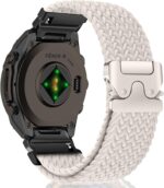Nylon Bands Band for Garmin Fenix 8 43mm/Descent Mk3S/Descent Mk3Si/Garmin Fenix 7S Pro Solar/Fenix7S, 20mm Nylon Sport Strap for Fenix6S/6S Pro Stretchy Braided - Image 2