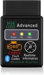 OBD2 Bluetooth Wireless Diagnostic Code Reader OBD II Scan Tool Reset & Clear Check Car Engine Light,Bluetooth Scanner Read, Compatible with iOS& Android & Windows - Image 2