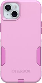 OtterBox iPhone 15 Plus and iPhone 14 Plus Commuter Series Case - Run Wildflower (Pink), Slim & Tough, Pocket-Friendly, with Port Protection - Image 2