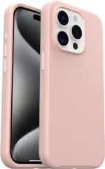 OtterBox iPhone 15 Pro (ONLY) Symmetry Series+ Case - Pink, Snaps to MagSafe, Ultra-Sleek, Raised Edges Protect Camera & Screen - Non-Retail Packaging - Image 2